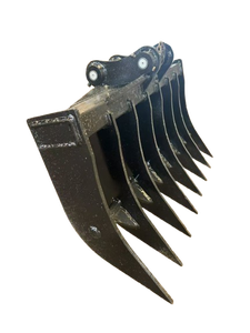 Nouvelle râteau de défrichage en acier HanXie Q355B pour excavatrice sur chenilles de 1 à 50 tonnes, accessoires de machines de construction, garantie 1 an - Product Image 2