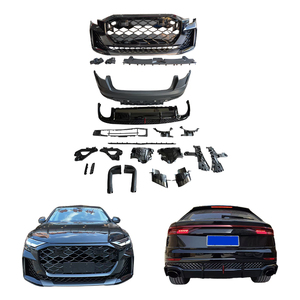 Nouveaux pare-chocs avant/arrière Q8RS améliorés 2019-2025 avec découpes pour feux antibrouillard, kit de luxe sportif à fixation par boulons pour Audi Q8 - Product Image 1