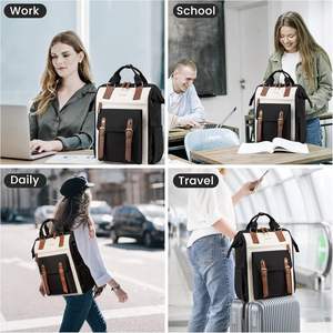Mochila para Portátil Reciclada de Moda, Impermeable, de RPET, Mochila Escolar Simple y Ecológica para Compañeros de Trabajo, Muestra Gratuita - Product Image 6