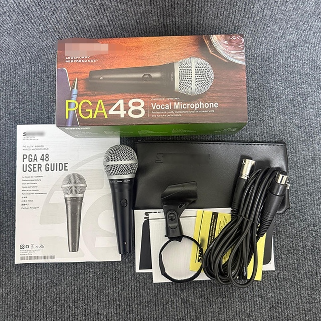 PGA48  Wired Dynamic Microphone Performance Stage Karaoke Hosting Live Broadcast Professional Equipment
