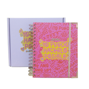 2023 planificador de belleza impreso personalizado Agendas tamaño A5 libro de práctica de maquillaje tela PP Material de cubierta hilo costura sillín costura - Product Image 4