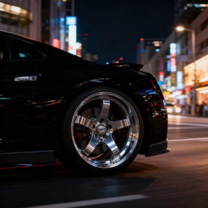 Jantes de course GT haute performance personnalisées pour Nissan GTR, 350Z, 370Z, Toyota Supra, GR86 et Honda Civic Type R (badge rouge) - Product Image 6