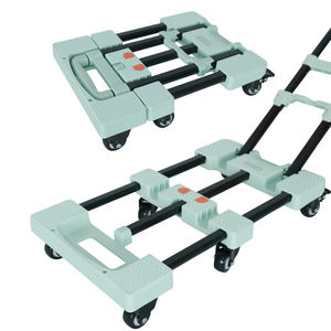 Chariot à main de concepteur 200kg chariot à main utilisé pliant Portable poignée de bagage chariot à main avec 6 roues - Product Image 2