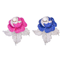 Broche de luxe TIANSHE en forme de rose, épingle à perles élégante pour femme, accessoire polyvalent pour banquets