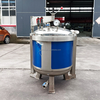 Grand cuiseur à confiture de houmous de 300 litres avec agitateur autocuiseur commercial