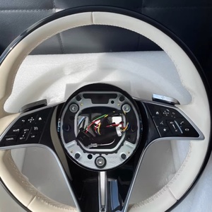 Volante de coche para <span class=keywords><strong>Mercedes</strong></span> <span class=keywords><strong>Benz</strong></span> <span class=keywords><strong>Maybach</strong></span> W167 W177 W190 W204 W205 W206 W213 W217 W222 a B C E S G V clase Cls Glc Gle Gls - Product Image 6