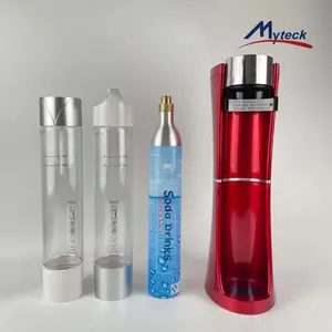 Staal Co2 Gas Cilinder 1L Voor Fonkelende Bubble Water Soda Koolzuurhoudende Drinken Maker Voor Business Winkel Gebruik