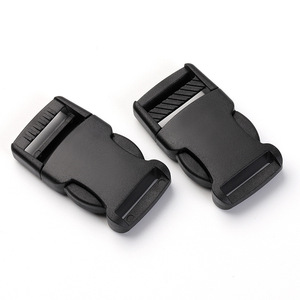 Hebilla con anilla en D de 20 mm, plástico negro, ajustable para bolsos, mochilas, cinturones, accesorios para cascos - Product Image 3