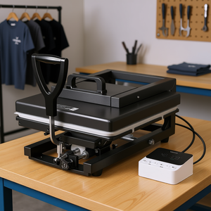 Máquina de prensa de calor Vevor de 15 x 15 pulgadas con control manual para sublimación en camisetas - Product Image 2