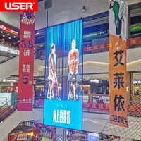 Shenzhen utilisateur cristal Transparent LED affichage fenêtre écran d'affichage haute transparence pour centre commercial magasin de détail écran en verre