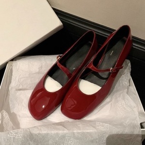 Zapatos de Mujer Estilo Su <span class=keywords><strong>Yinyin</strong></span>, Verano, Charol Francés, Correa con Hebilla, Tacón Cuadrado, Tipo Mary Jane, con Forro de Piel de Oveja - Product Image 4