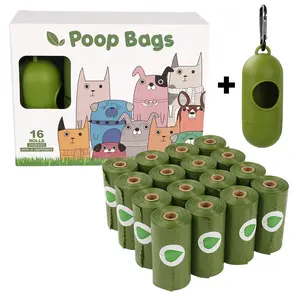 Wholesale Plastic Puppy Outdoor Tools Dog Pet Waste Poop Bags Custom Printed Dog Trash Litter Cleaning Shit Bag