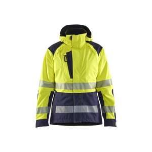 BLAKLADER - 443619873389S Veste Shell haute visibilité pour femme Jaune/Bleu marine-EAN 7330509851180 HI-VIS WORKWEAR - Product Image 1