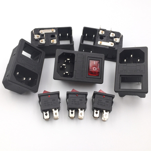 เต้ารับ IEC320 C14 พร้อมสวิตช์โยก ป้องกันไฟเกิน 10A250V แบบ 3 ขา ตัวผู้ - Product Image 2