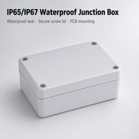 Boîte étanche en plastique pour jonction électrique, boîtier IP65 avec joint en silicone pour câble extérieur