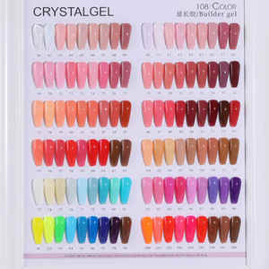 Fournitures professionnelles pour ongles : Gel UV <span class=keywords><strong>Polygel</strong></span> sans HEMA, 108 couleurs, pour extension d'ongles, couleurs vives - Product Image 1