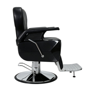 Sillón de Peluquería Moderno Negro con Reposapiés Reclinable de Alta Resistencia Cómodo y Elegante <span class=keywords><strong>para</strong></span> Salón de Belleza - Product Image 5