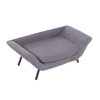 Canapé pour animaux de compagnie en tissu solide moderne de luxe, lit pour animaux de compagnie quatre saisons, résistant aux griffures et aux morsures, lit épais pour chats et chiens