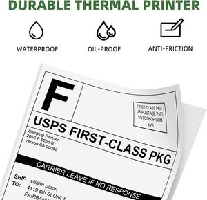 Etiquetas de Envío Térmicas Autoadhesivas Personalizadas 4x6, Etiquetas de Embalaje Impermeables para Zebra Rollo <span class=keywords><strong>MUNBYN</strong></span> - Product Image 2
