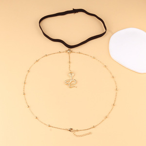 สร้อยข้อมือรูปงูสำหรับผู้หญิง โลหะผสมสังกะสี หลายชั้น สร้อยคล้องตัว เครื่องประดับแฟชั่นสำหรับงานปาร์ตี้ สีทอง สีทองคำขาว - Product Image 4