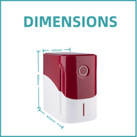 Système d'osmose inverse compact et de petite taille pour camping-car, filtre à eau RO électrique en plastique à installation facile et auto-nettoyant, à installer sous l'évier