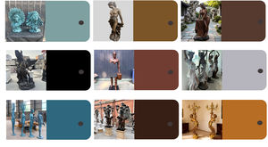 Estatua Decorativa de Bronce Fundido de Estilo Europeo Moderno, Figura de <span class=keywords><strong>Hombre</strong></span> y Mujer Bailando Románticamente, para Decoración de Interiores - Product Image 6