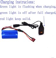 Baterai Cair Blomiky 2-Pack 7.4V 1500mAh dengan 1000 Siklus dan Suhu Operasi -20~+60