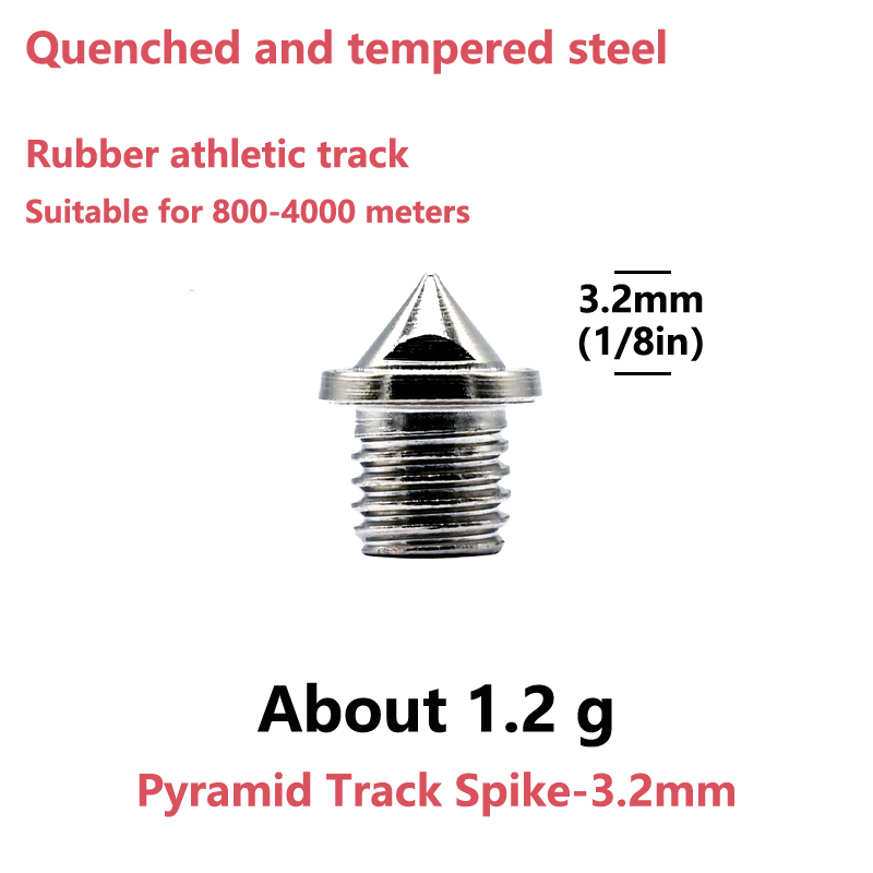 Pyramid Track Spike-Silver-3.2mm