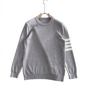 Col pour homme en jacquard polyester-coton épais et très élastique, style identique au modèle de boutique haut de gamme, collection automne/hiver 2025, tricoté. - Product Image 1