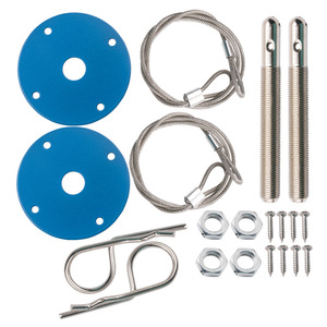 Cerradura de capó de coche Hoso Racing, universal, de acero, tipo tirador, invisible, kit de cerradura de capó delantero para actualización y reequipamiento. - Product Image 4