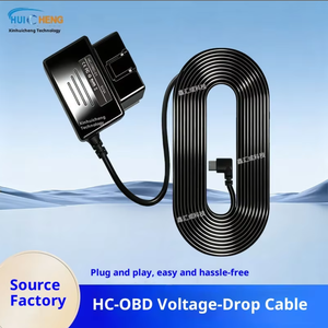Câble de chargeur automobile OBDII, adaptateur d'alimentation mini USB mâle, kit de câblage direct, câble de charge pour GPS et <span class=keywords><strong>cam</strong></span>éra embarquée - Product Image 1