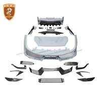Kit de carrosserie pour Ferrari 488, demi-jupe latérale en Fiber de carbone, pare-chocs avant, séparateur, capot moteur, pare-chocs arrière, Kits
