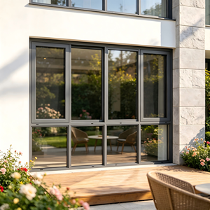 Deioux Energy Efficient Aluminum <b>Large</b> Opening <b>Sliding</b> Window with Waterproof Seal Strip for Residential Building - Product Image 1