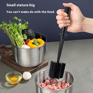 Tritacarne <span class=keywords><strong>Hamburger</strong></span> Chopper schiacciapatate-professionale multifunzione resistente al calore in Nylon macinato manzo utensili da cucina - Product Image 3