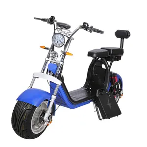 欧盟仓库ce认证认可的大功率快速电动2轮踏板车Citycoco电动踏板车