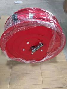 Red Painted Steel Reel with Swinging Rubber <strong>Fire</strong> Hose Reel <strong>Drum</strong> - Product Image 5