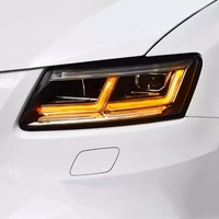 Adecuado para el conjunto de faros delanteros Audi Q5 10-17, lente modificada de matriz de alta coincidencia que transmite un toque de luz de circulación diurna LED azul