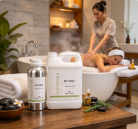 Huile de massage pour couple pour le visage, fabrication de bougies parfumées - Extrait de plantes naturelles, parfum longue durée, huile de massage chauffante