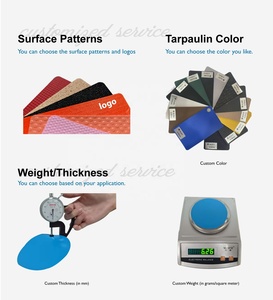 Cổ phiếu PVC vải bạt CuộN 500D * 500D 18*17 Hot Bán màu sắc trong kho Trung Quốc sản xuất bán buôn vải giá tốt nhất - Product Image 5