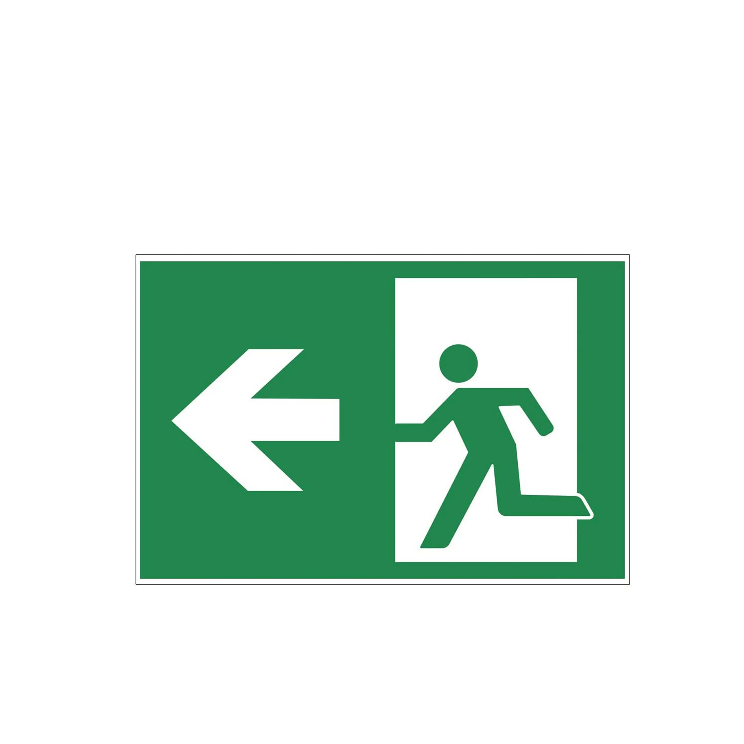 Emergency Exit Arrow Sign Sticker  Non-Toxic Tasteless Eco-Friendly Luminous Export Warning Signs