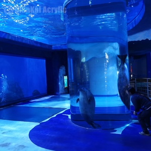 Piscine et zone terrestre en acrylique à température contrôlée de luxe moderne pour les expositions d'aquariums - Product Image 3