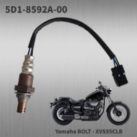 Sensor de Oxígeno Lambda O2 de Alta Calidad para Motocicleta 5C4-8592A-00 5D18592A00 Compatible con Yamaha V Star 1300 XVS1300 Tourer 2007-2009 1 Pieza