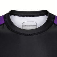 Rashguard Lengan Pendek Desain Terbaru 2026 untuk Pria, untuk Brazilian Jiu Jitsu, Kaos Grappling No Gi, Bahan Elastis & Anti Bau