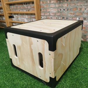 Boîtes de Plyo de bord mou d'équipement de gymnastique professionnel en bois de nouveau Style pour sauter des boîtes de Plyo d'équipement de forme physique d'entraînement - Product Image 2