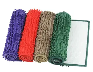 European Style Anti-slip Easy To Clean Shaggy Chenille Bathroom Shower Mat