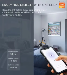 Mini localisateur GPS intelligent anti-perte et suivi des étiquettes de traqueur d'air avec porte-clés et étui - Product Image 3