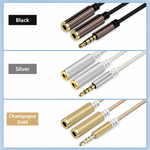 Splitter per Cuffie da <span class=keywords><strong>3</strong></span>,5mm, Cavo Audio 1 a 2, Splitter Stereo Aux Y Intrecciato in OFC, PVC per Telefono, Laptop, PC, Monitor, Lettore DVD - Product Image 5