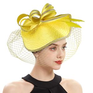 Boutique Mujer Elegante Kentucky Derby Iglesia Boda Fascinator Sombrero con velo, Rhinestone Royal <span class=keywords><strong>Ascot</strong></span> Headwear - Product Image 3