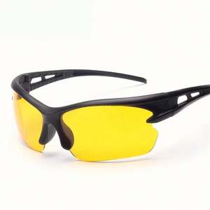 Gafas de Sol Deportivas Personalizadas al por Mayor con Lentes Amarillas para Visión Nocturna, Gafas de Conducción Nocturna para Hombres y Mujeres - Product Image 1