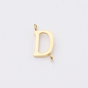 Oro Placcato In Acciaio Inossidabile di Fascini Del Pendente Della Lettera Iniziale di Due Fori Collegato 26 Lettera di <span class=keywords><strong>Alfabeto</strong></span> per la Collana Monili Che Fanno - Product Image 5